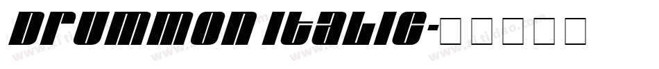 Drummon Italic字体转换